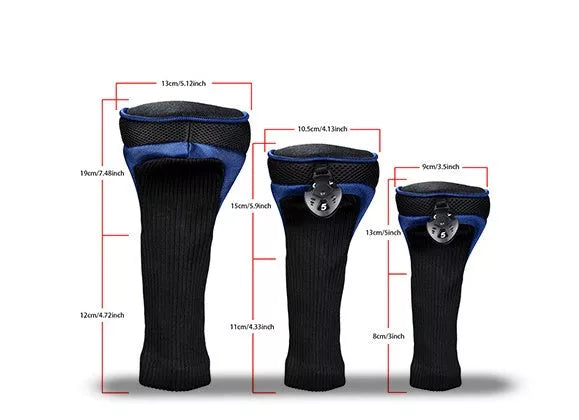 Colorful Golf Hat Cover for protecting golf clubs from dust and scratches