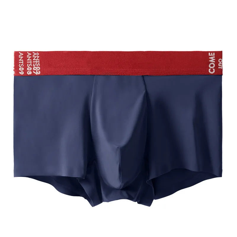 Ultra-thin men's boxers in multiple colours with mulberry silk crotch detail