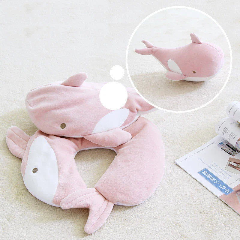 Cozy penguin-shaped neck pillow with U-shaped design for comfortable neck support and relaxation