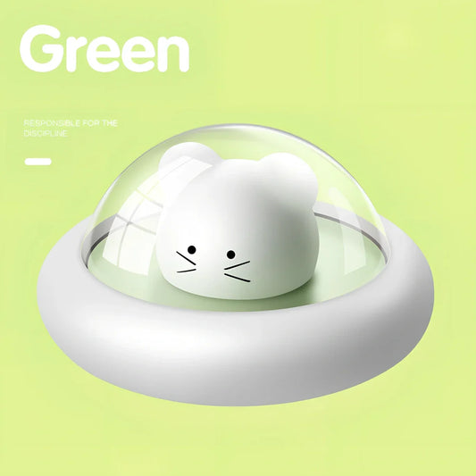 Space Moe Mouse night light with push switch and warm 100 lumen glow for children's bedrooms