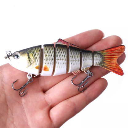 Plastic bait fish with high-strength hooks for effective fishing