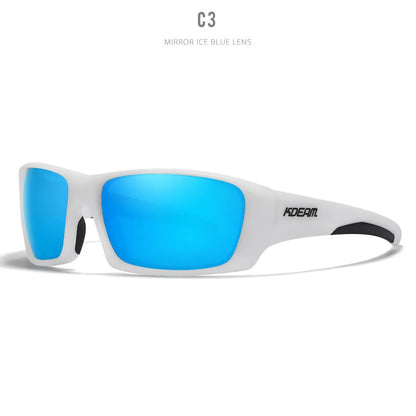 Ultralight polarised sports sunglasses with TR90 frame and TAC lenses in multiple colour options.