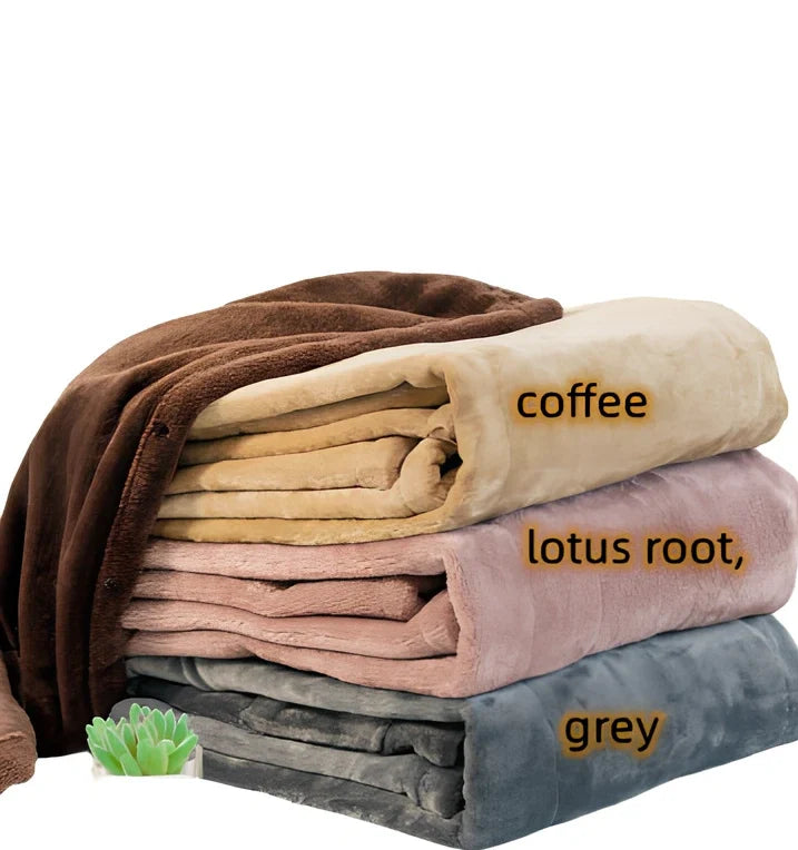 USB heating blanket in grey, lotus root, or coffee colour with 80x100cm, 80x140cm, and 80x160cm size options