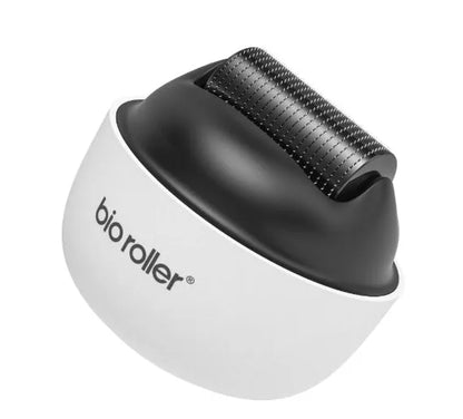 White men's portable microneedle beard roller with 0.25mm to 2.0mm specifications, 20cm x 15cm x 13cm