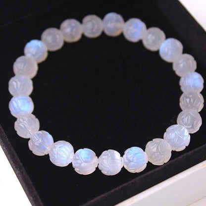 Natural Hetian jade lotus bead necklace and bracelet set with zodiac animal design