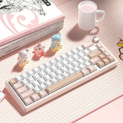 Wireless mechanical keyboard with RGB lighting in multiple colour options