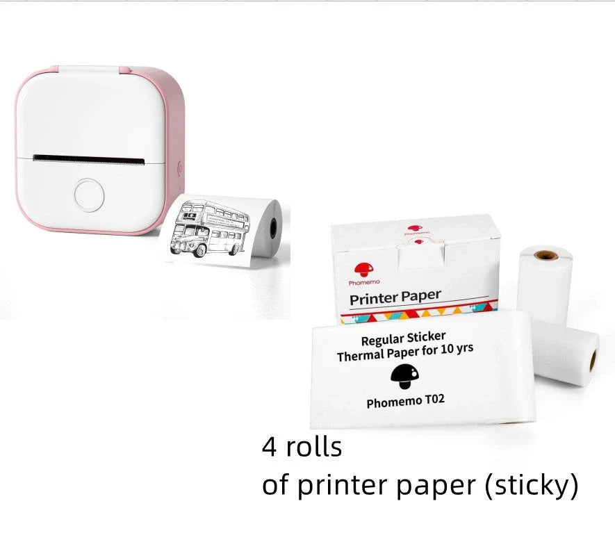 Portable Thermal Label Printer with Bluetooth Connectivity for Home, Office, and Small Business Organization