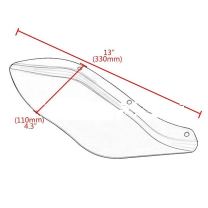 Harley motorcycle black ABS plastic side wind deflector wings for Touring models