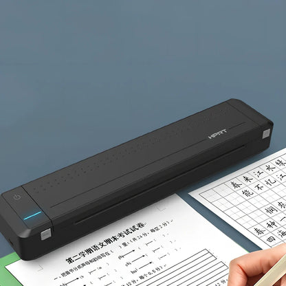 Black wireless Bluetooth A4 paper printer, 310.5x63.5x39.5mm, 15mm/s speed, USB-C port