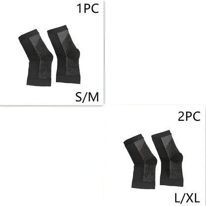 Invisible heel compression socks in black colour with absorbent insole design