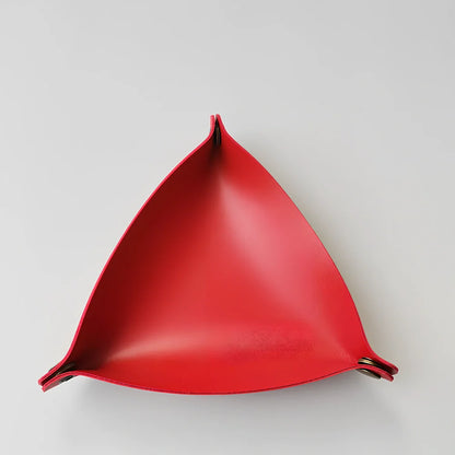 Open-top leather jewellery storage box in six colours with 25cm and 17cm size options