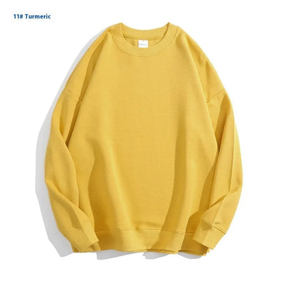 Cotton off-shoulder sweater in loose fit with long sleeves and round neck, available in multiple colours