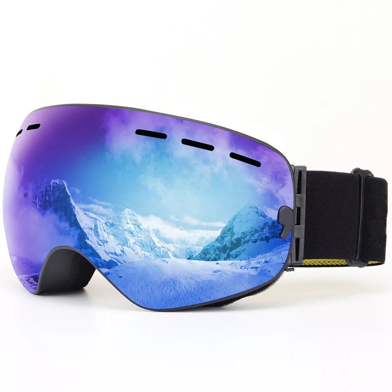 HX18 Edge Ski Goggles with anti-fog coating and windproof design