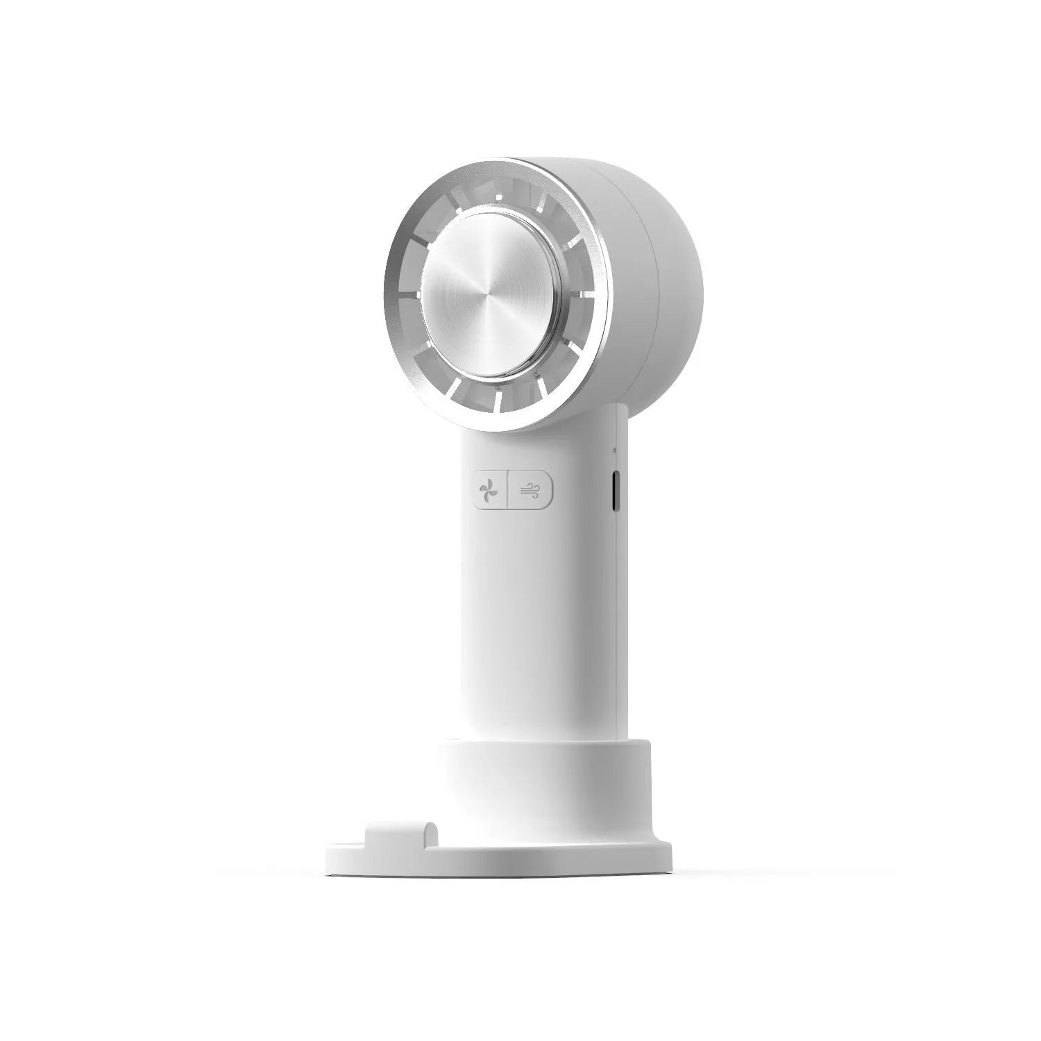 Rechargeable mini air conditioner portable fan with LED display in multiple colors