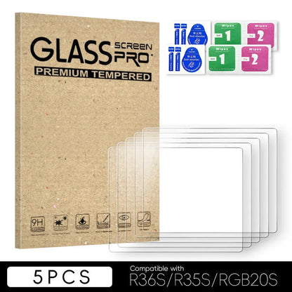Tempered film for R36S R35S RGB20S handheld game machine, 3.5 inch HD scratch-proof dustproof screen protector