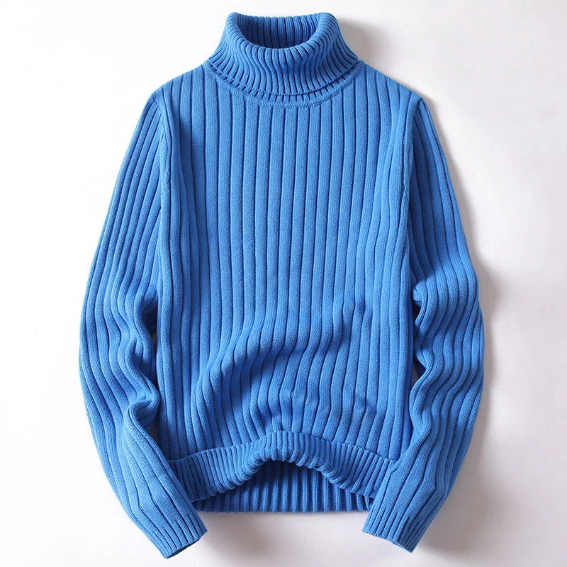Men's and women's turtleneck sweater in various colors for autumn and winter wear