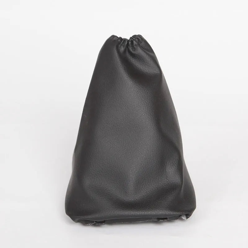 Corolla gear shift lever dust cover protective sleeve in black leather with dimensions of 15.2cm x 12.9cm x 2.3cm for automotive interior protection and dirt prevention