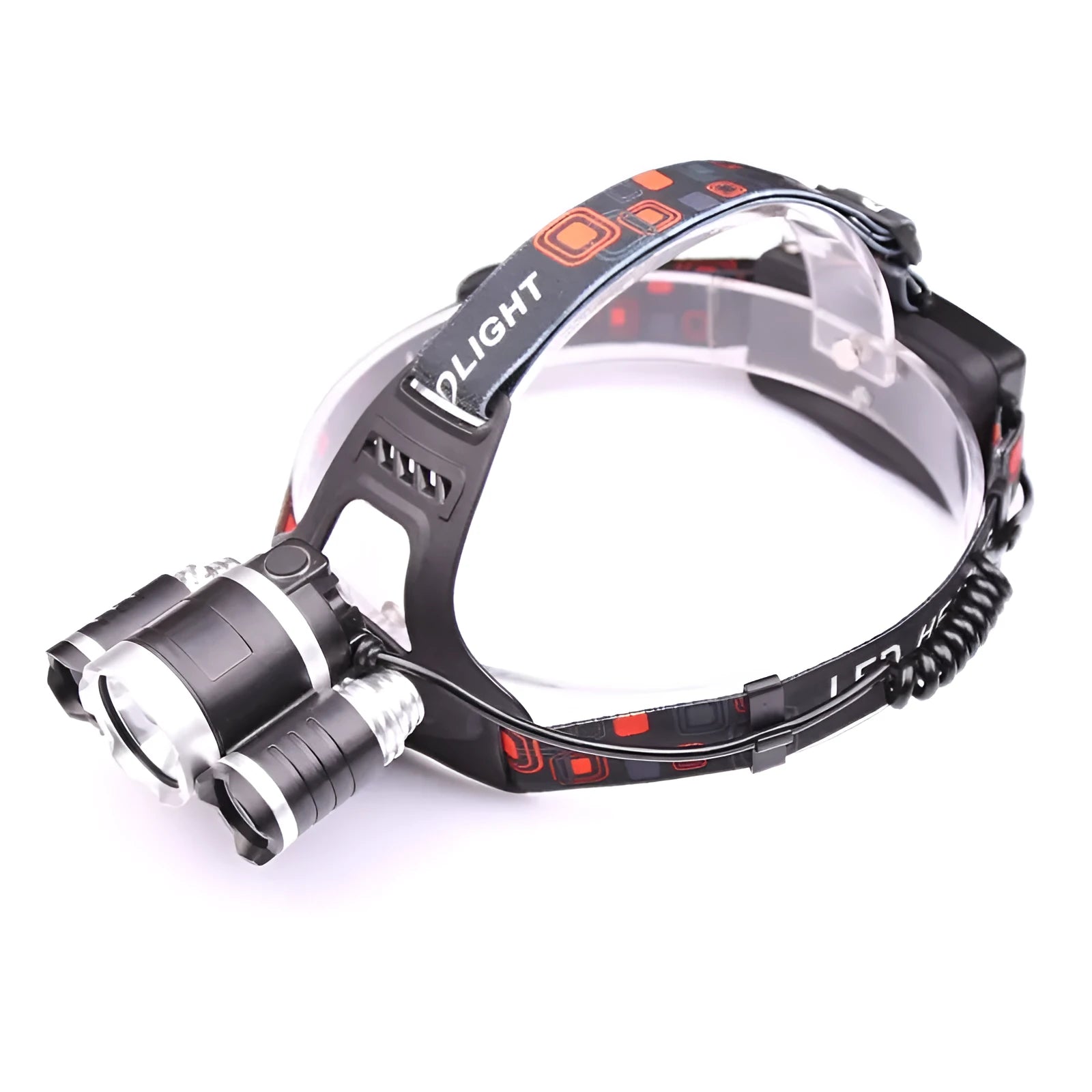 Gold or silver aluminium head torch with adjustable focus and optional sensor switch for hands-free operation