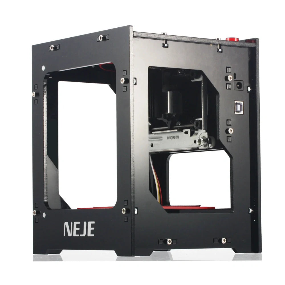 NEJE 1500mW desktop laser engraving machine with blue-violet laser for acrylic bitmap carving