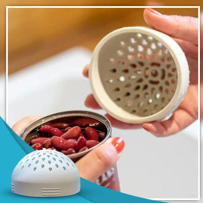 White food grade silicone mini funnel lid with 73mm diameter and integrated strainer function