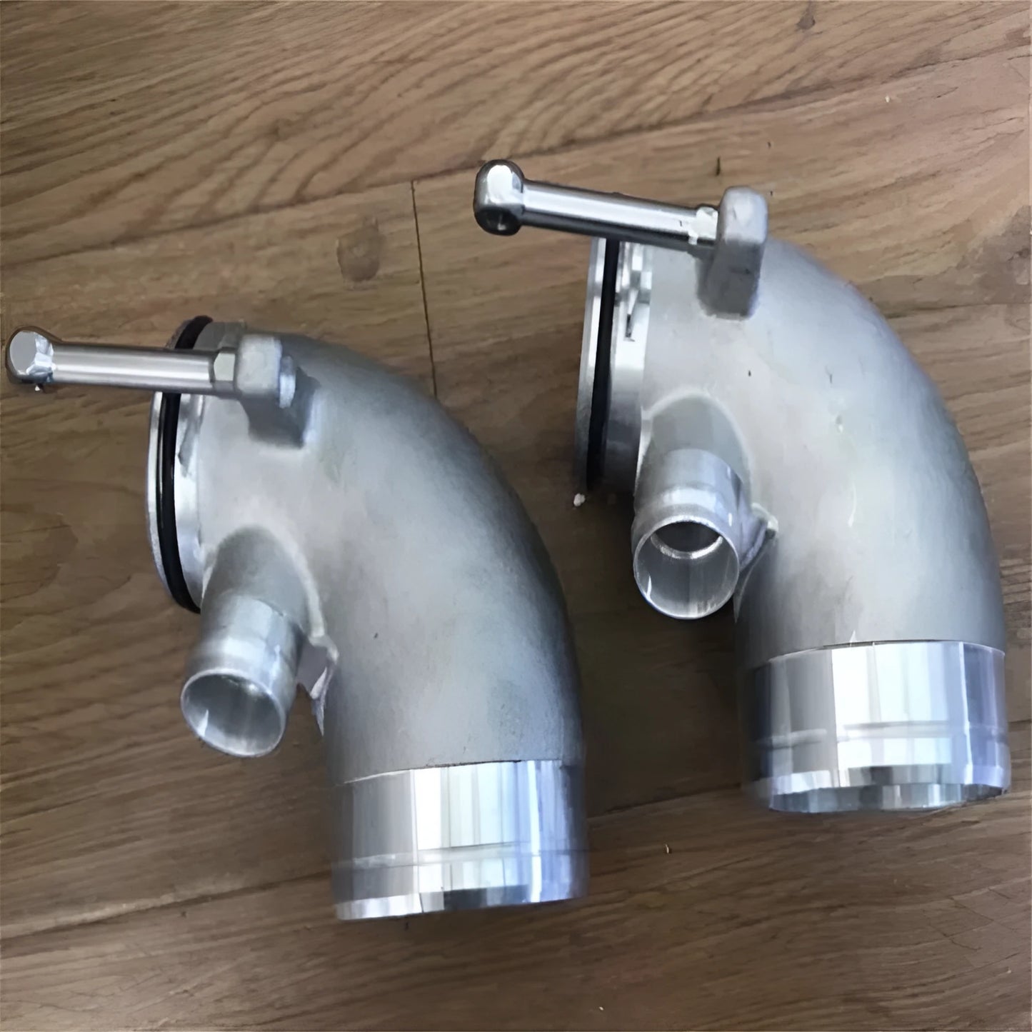 Aluminium alloy 90-degree turbo pipe elbow for car modification