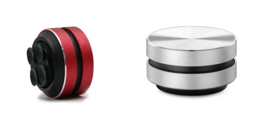 Bone conduction wireless Bluetooth speaker with magnetic base measuring 26mm height and 40mm diameter