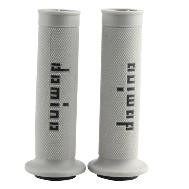 Motorcycle handle gel grips in various colours showing 22mm and 24mm inner diameter options