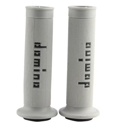 Motorcycle handle gel grips in various colours showing 22mm and 24mm inner diameter options