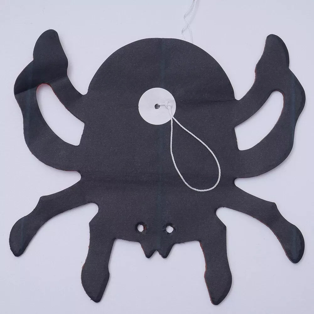 Halloween Paper Pull Flower decoration with yellow and black squash garland design