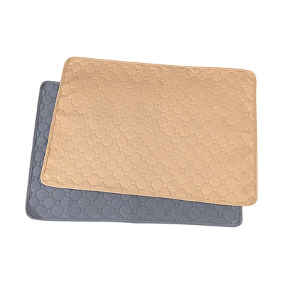 Pet Parents washable dog pee pad in neutral colour with waterproof backing