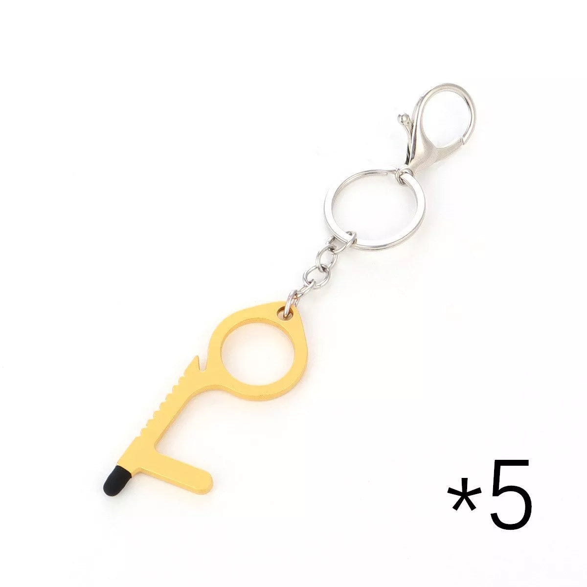 Alloy protective door opener keychain in various colors
