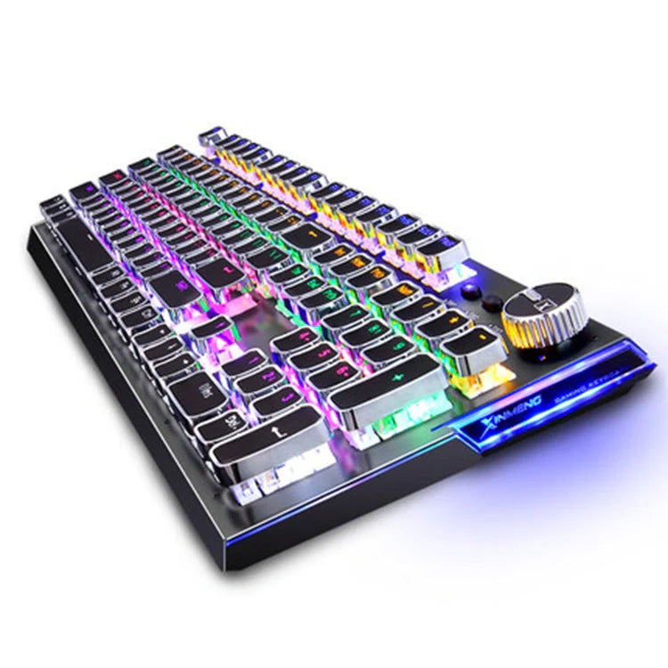 104-key mechanical gaming keyboard with LED backlight and anti-ghosting technology