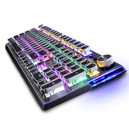 104-key mechanical gaming keyboard with LED backlight and anti-ghosting technology