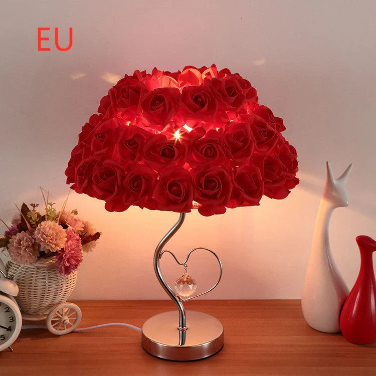 220V Wedding Decoration Lamp with Creative Roses Flower Design for romantic home lighting
