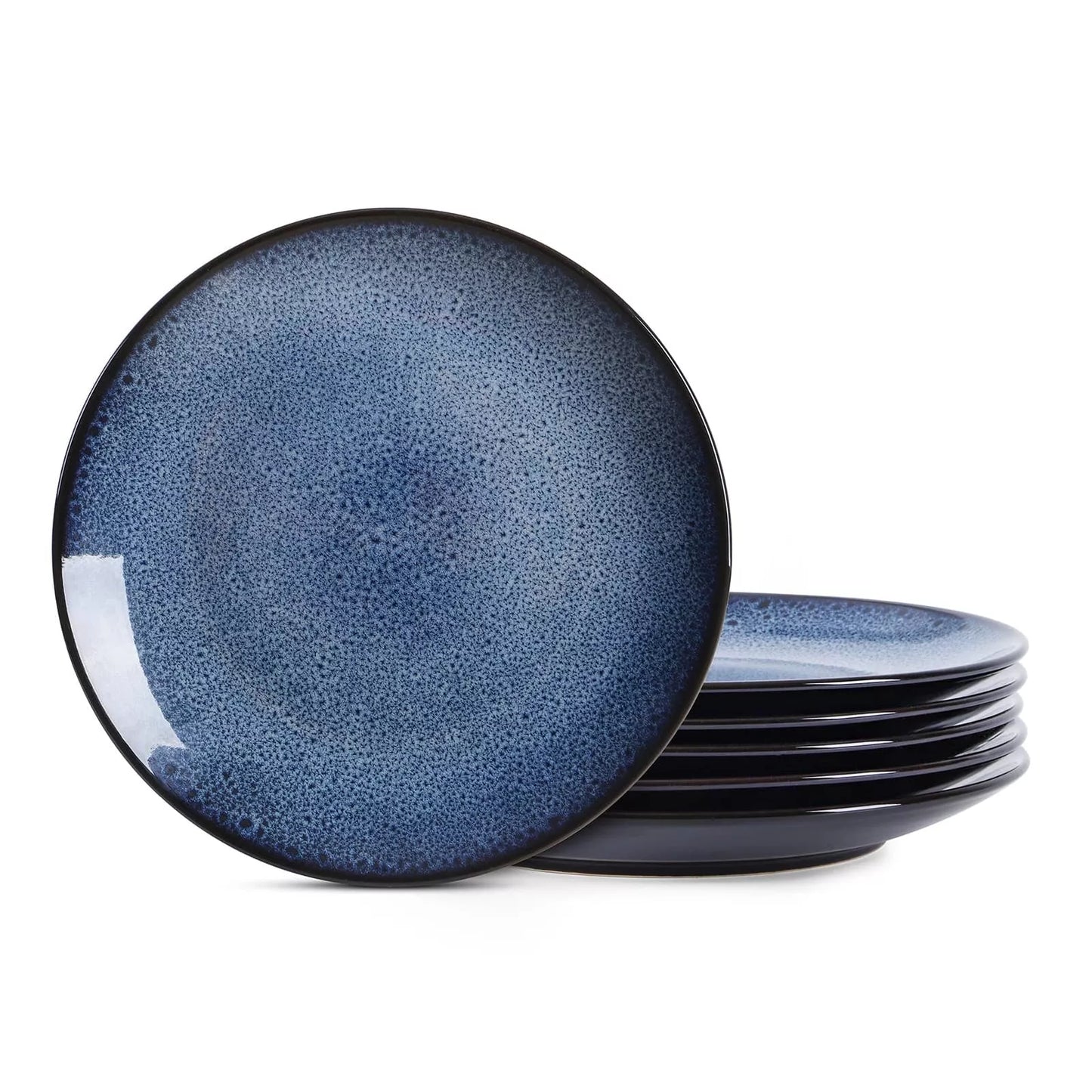 Ceramic steak plate set of 6 for versatile dining, dishwasher and microwave safe