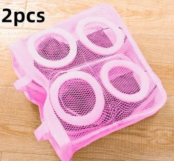 Machine Wash Shoes Magic Protective Mesh Bag in various colors for safe shoe cleaning