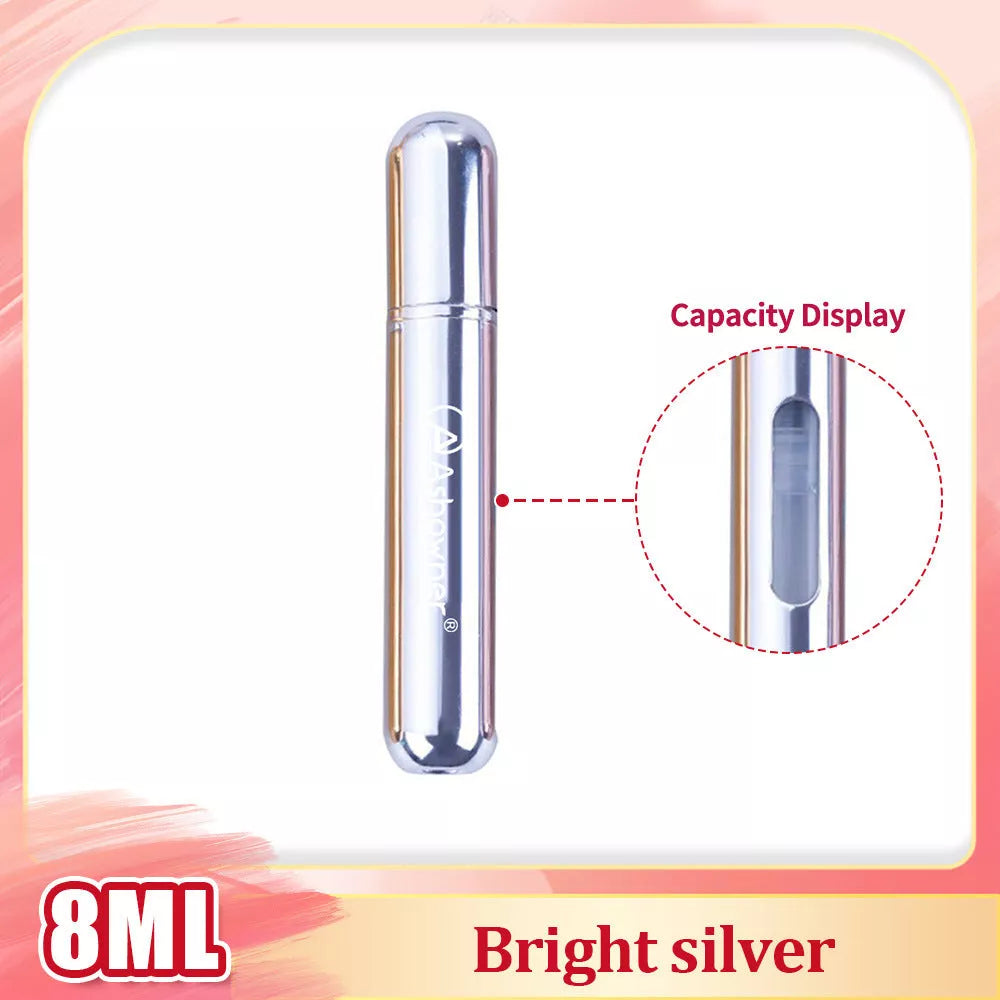 Mini Portable Perfume Bottle Spray in various colors and sizes for on-the-go fragrance