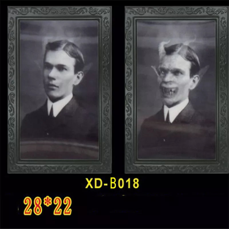 3D People Ghost Festival Changing Photo Frame with visual illusion effect for Halloween