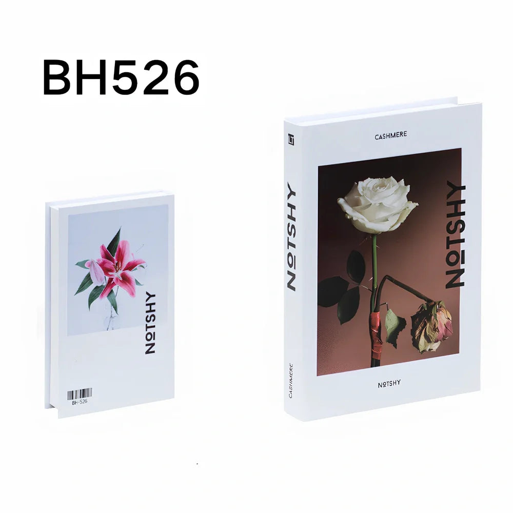 Simulation book ornament 27x18x6cm cardboard decorative prop with text design