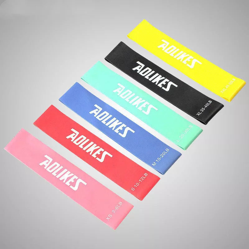 Natural Latex Tension Band in various colors for fitness and strength training