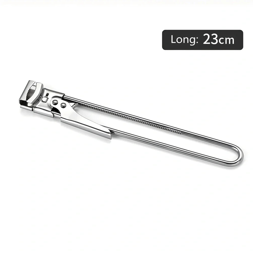 Master Opener stainless steel adjustable bottle can opener with 19cm length and non-slip handle