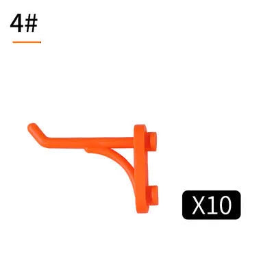 Plastic modular storage shelf for tools with stackable or side-by-side mounting options