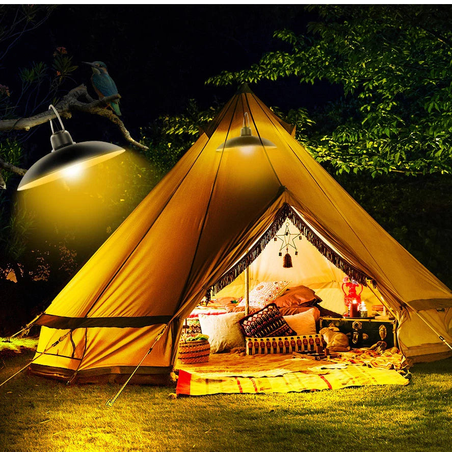 16LED solar chandelier with black or white finish for outdoor garden lighting