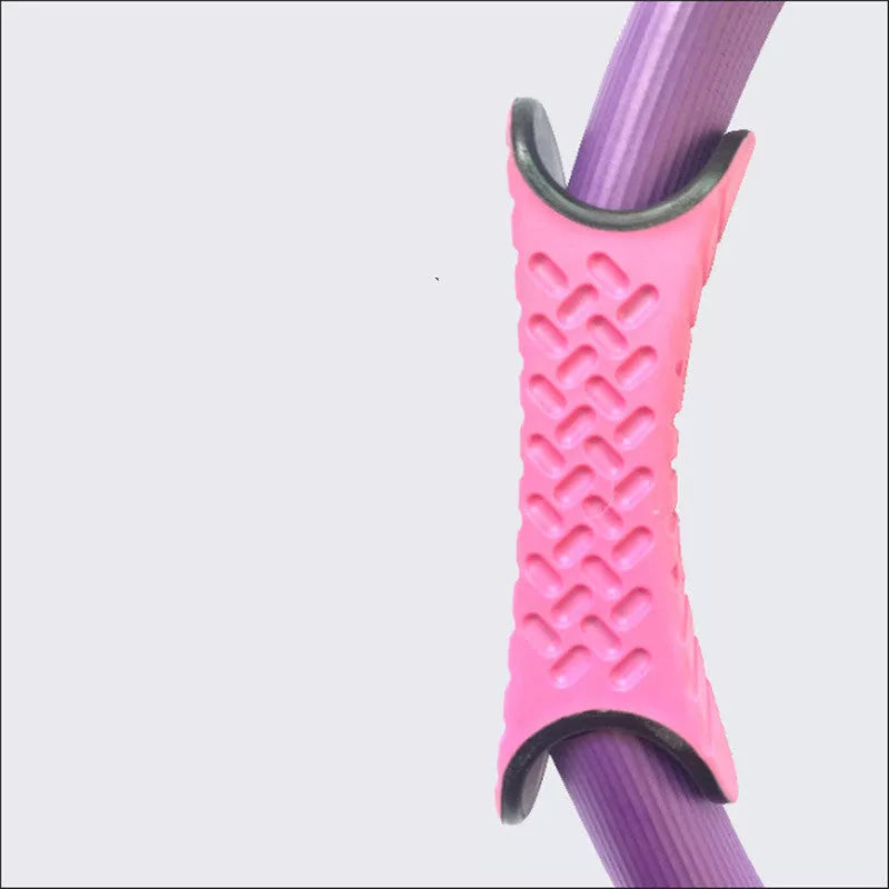 Purple Pilates ring for yoga and fitness, 38cm diameter