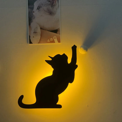 Illuminating pet-themed night light with smart sound sensor and customizable design