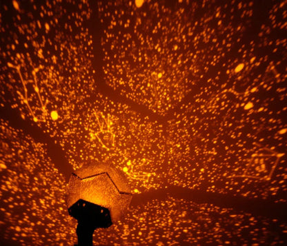 Enchanting Star Projection Lamp casting a mesmerizing display of twinkling stars across a wall