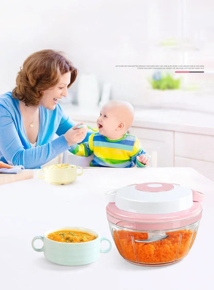 Compact home ginger garlic blender with 400ml bowl and 3 stainless steel blades for quick kitchen prep