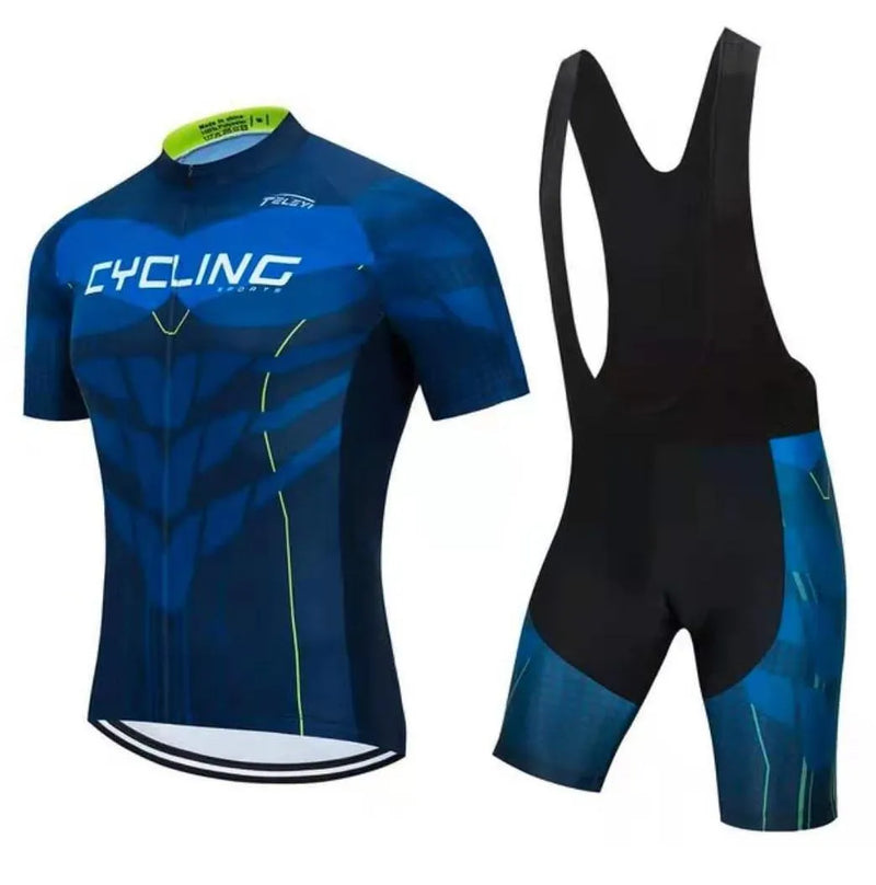 Bicycle Cycling Jersey Set with Moisture-Wicking Fabric for Summer Rides, Includes Top and Pants in Asian Sizing from XXS to XXXL