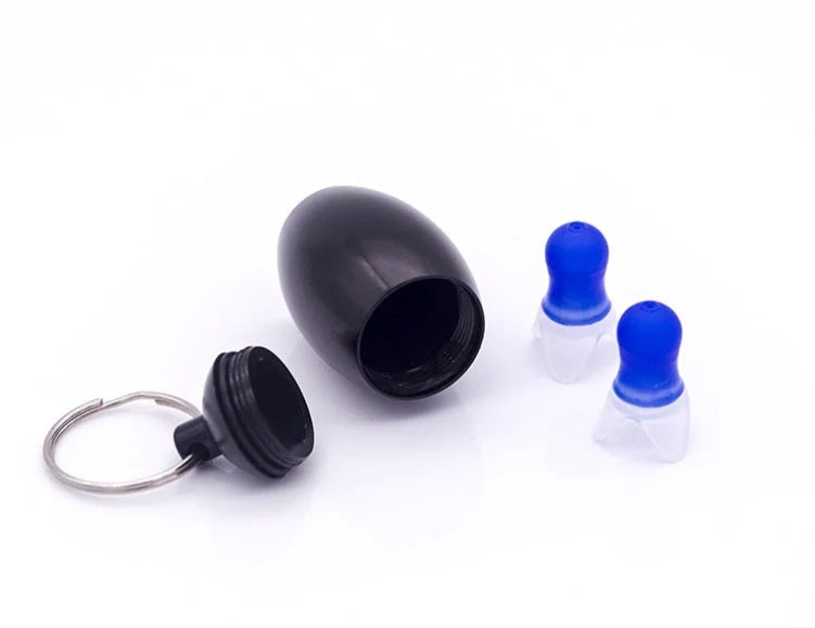 Aluminum noise reduction earplugs with 17mm caliber for comfortable fit