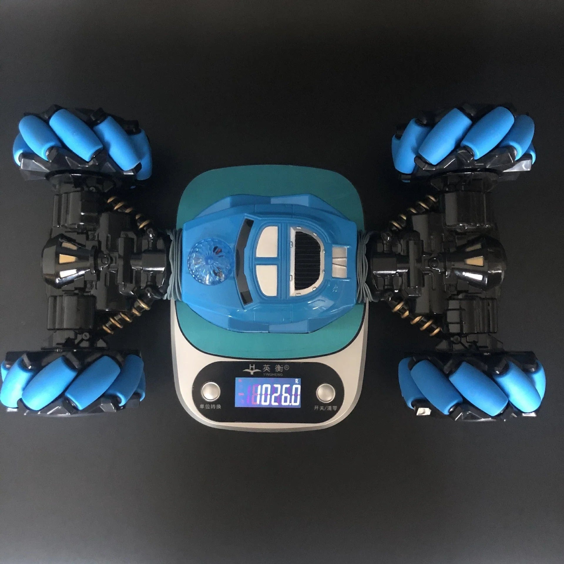 Gesture-controlled off-road stunt RC car with LED lights, music, and dynamic transformation capabilities